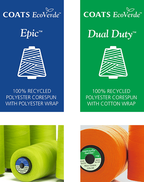 Coats® EcoVerde™ Dual Duty™ und Coats® EcoVerde™ Epic™